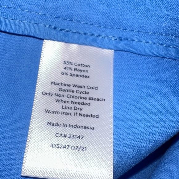 Talbots Bright Blue Ankle Pants - Picture 12 of 12